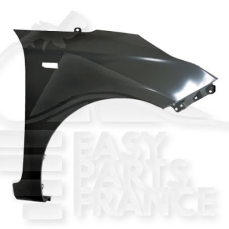 Aile avant-droit avec emplacement feu pour Kia Carens 10/16-> acier noir