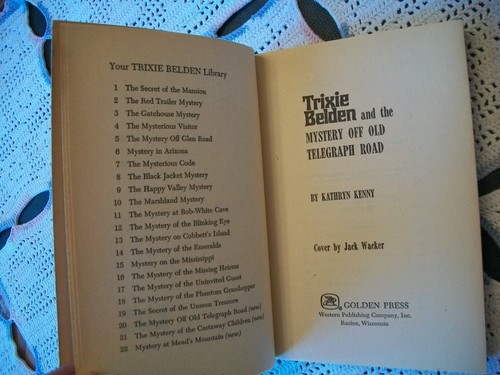 Trixie Belden #20 - The Mystery Off Old Telegraph Road (Oval Paperback) - Picture 8 of 13