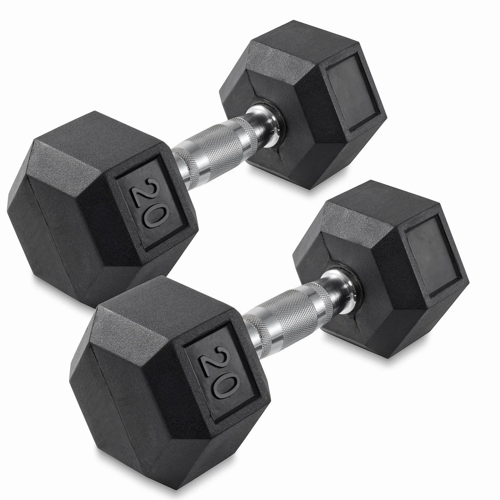 20 lb Pair Rubber Coated Hex Dumbbell Set, 40 Pounds Total
Opens in a new window or tab