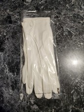 Vtg 1950s Kayser-Roth White Dress Gloves  Made in West Germany  Size 7.5 NOS