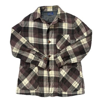 Pendleton Vintage 3 Pocket Jacket 100% Virgin Wool Usa Made Tag M