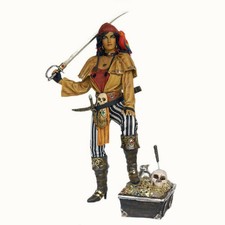 76"H Female Pirate Fiberglass Statue Novelty Collectible Decor