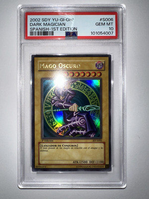 PSA 10 POP 1 2002 Yu-Gi-Oh! Dark Magician 1st Edition Spanish | eBay