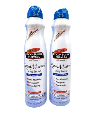 Palmers Cocoa Butter Formula Rapid Moisture Spray Lotion Lot Of 2