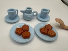 Vtg Barbie Dollhouse Cookies & Tea Food Accessory