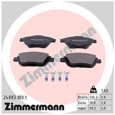 Satz Bremsbeläge 24596325 Bremsklötze vorne für Opel Corsa F P2JO Crossland P