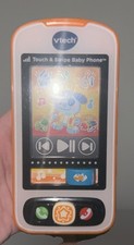 VTech Touch and Swipe Baby Phone Kids Cellphone Toy Touchscreen - UNTESTED