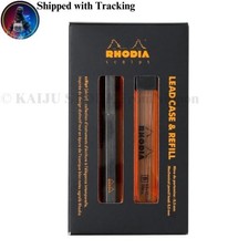 Rhodia Mechanical Pencil Script Lead Case and Refill Set 0.5mm Aluminum Body