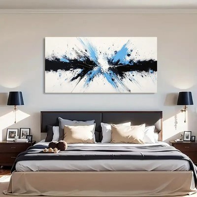Bold Strokes Minimalist Aesthetic Paintings Unframed Canvas Painting for Living