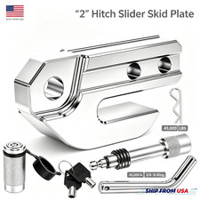 2 Hitch Slider Skid Plate Fit Soft Shackle For Off-road Trucks Towing Recovery