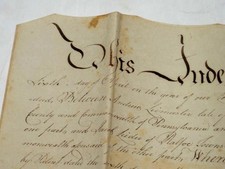 1800 antico DEED ANDREW LEIMASTER guilford JACOB PURTROPPO balfor lancaster PA