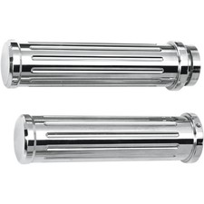 Pro One Ball-Milled Billet Grips - Chrome 500...