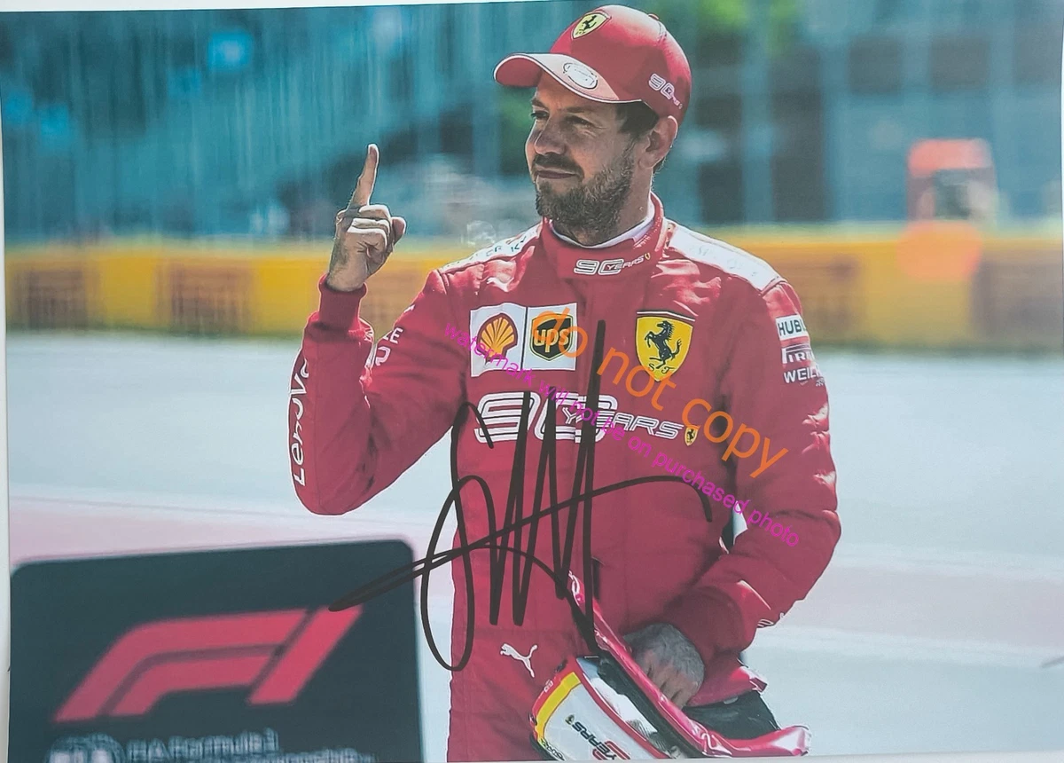 Sebastian Vettel Formula 1 Autographed Photos for sale | eBay
