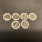 Kennedy Half Dollar Silver Coins 1968D & 1969D Uncirculated Denver Mint Lot of 6