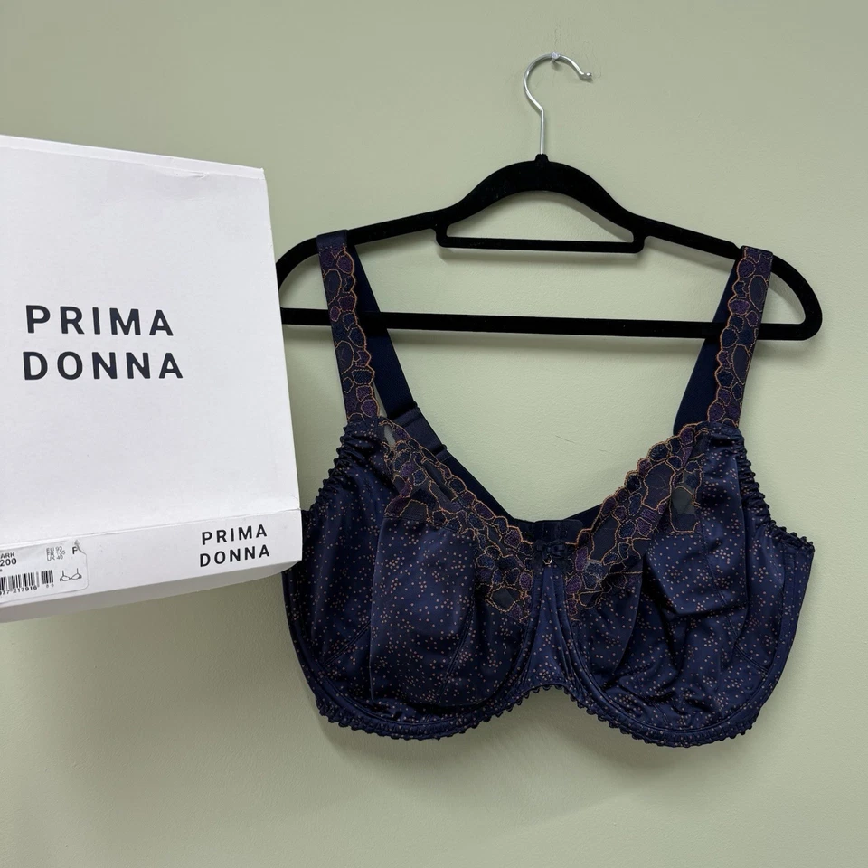 Prima Donna Hyde Park Navy Full Cup Bra 40F BNWT - Image 2 of 4