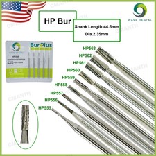 US WAVE Dental Carbide Tungsten Burs Round Head HP 44.5mm For Straight Handpiece