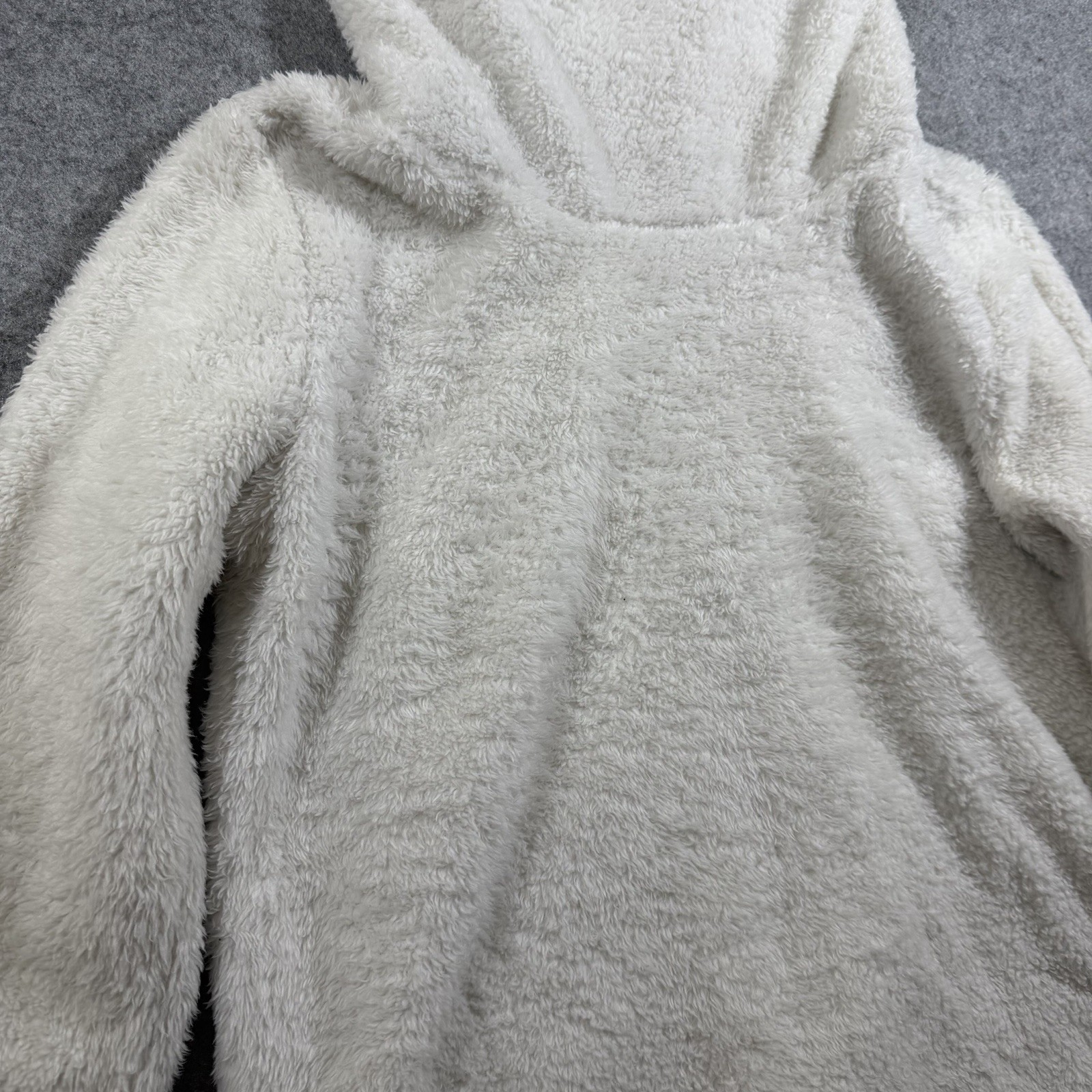 Aerie Sherpa Pullover Womens S Cream Cowl Neck Teddy Fleece Sweatshirt Winter thumbnail 14