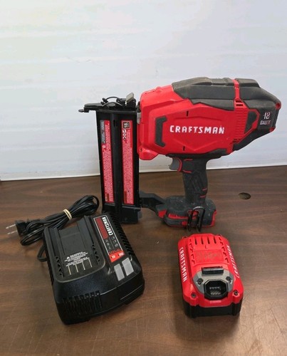 Craftsman 20V Cordless 18 Gauge Brad Nailer CMCN618 with 5ah Battery and Charger