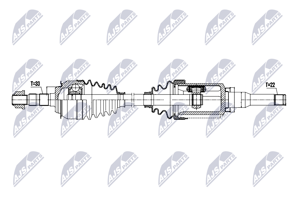 Nty Driveshaft For Chevrolet Cruze 1.8 09- /Left,Atm - Image 3