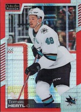 2020-21 O-Pee-Chee Platinum - Tomas Hertl #47 Red Prism /199