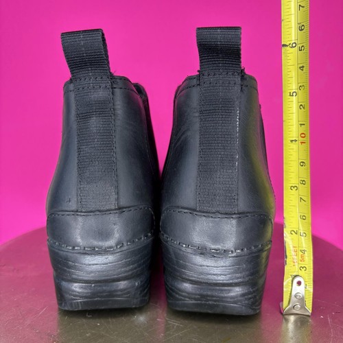 Dansko Frankie Black Oiled Leather Clog Chelsea Boot Sz 37 - Picture 7 of 7