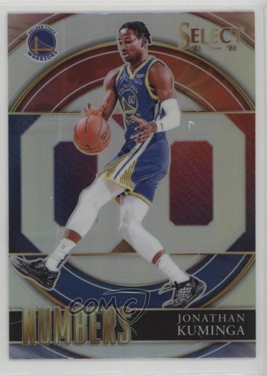 2021-22 Panini Select Select Numbers Silver Prizm Jonathan Kuminga #2 1lw4