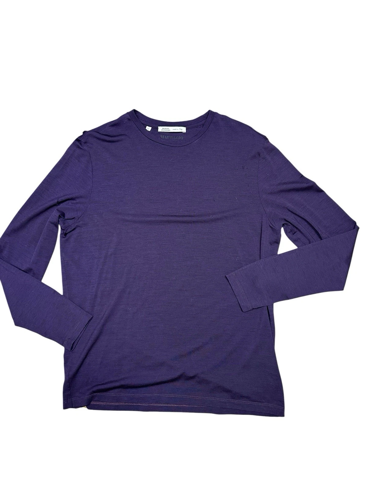 Maurizio Baldassari unisex merino wool base layer size medium hiking long sleeve