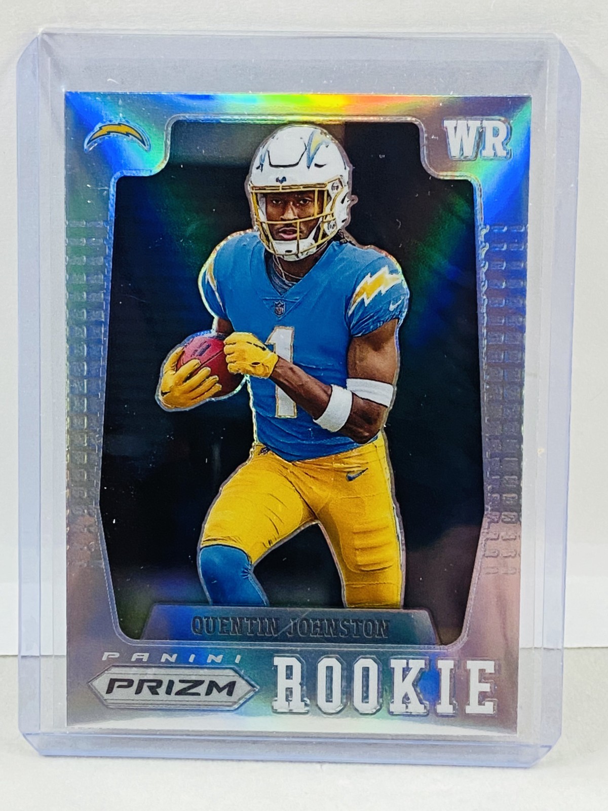 2023 Panini Prizm Quentin Johnston RC Prizm Flashback Silver #PFR-9