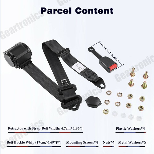 2x Campervan Rock And Roll Bed Seat Belt E Rated 3m Length 15cm Wire