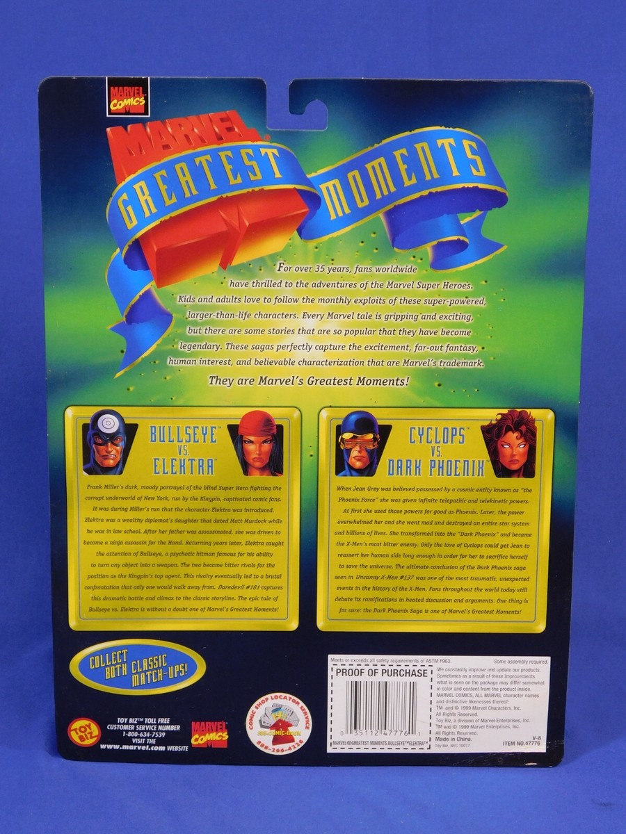 MARVEL GREATEST MOMENTS BULLSEYE AND ELECTRA 2PK 1999 PREVIEWS