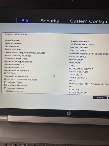HP EliteBook 8770w Core i7-3940XM QUAD EXTREME/32GB/1TB SSD Nvidia K4000M Gaming - Picture 3 of 11
