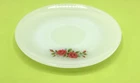 Anchor Hocking Fire King Saucer Milk Glass Small Plate Roses Roses Vintage