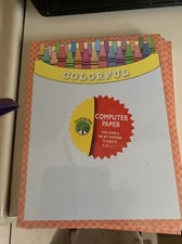 Colorful Crayon Design Laser & Ink Jet Computer Paper 42 Sheets