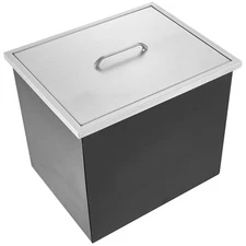 20"x14"x12" Drop in Ice Chest Ice Cooler Ice Bin Stainless Steel w/Cover