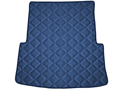 Kunstleder Kofferraummatte für Mercedes CLS C218 CP 2010-2018, Dunkelblau x14 Ra