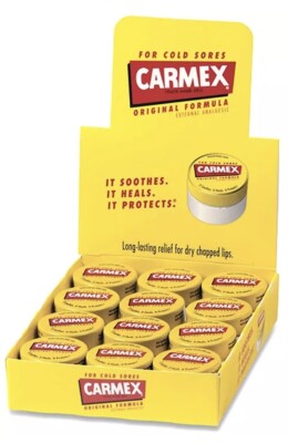Lot Of 12 Carmex Original Classic Lip Balm Jar, 0.25 oz Each (12 Jar)