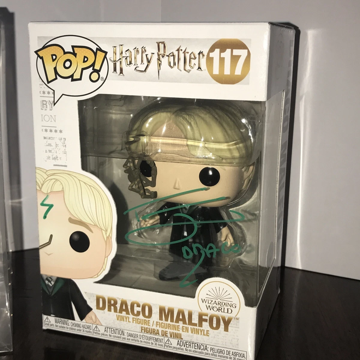 Harry Potter, Draco Malfoy Funko Pop #117 Signed By Tom Felton, JSA COA  AL35625