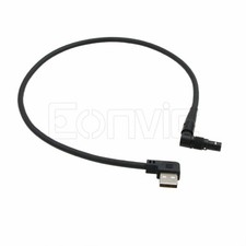 4 Pin to USB Power Supply Cable 0B Black 90 Degree Adjustable 60cm