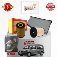 Wartungsset Filter Und ÖL VW Caddy III 1.6 TDI 55KW 75PS Ab 2014