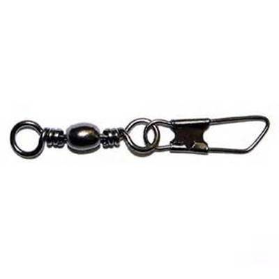 2 Pkgs of 6 (12) Danielson Barrel Swivels With Safety Snaps Black Size 7 NEW