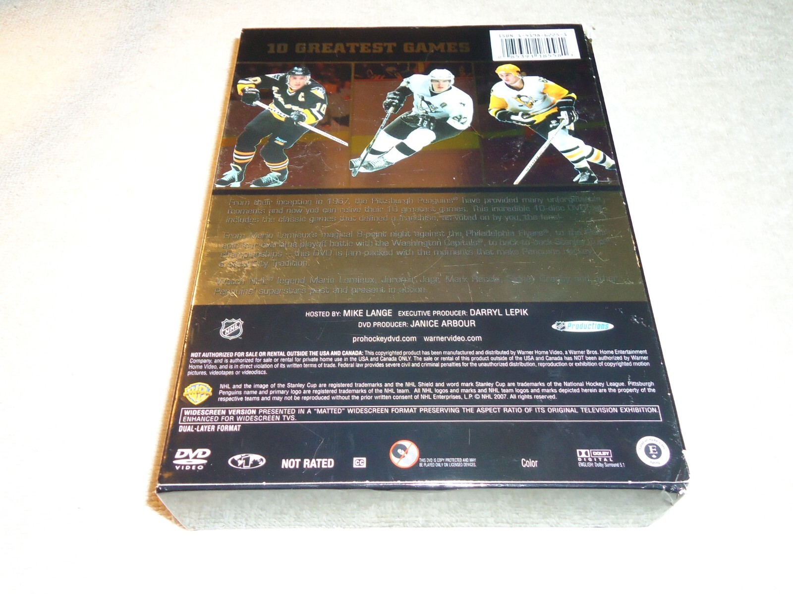 NHL 10 Greatest Games in Pittsburgh Penguins History DVD 10Disc Set