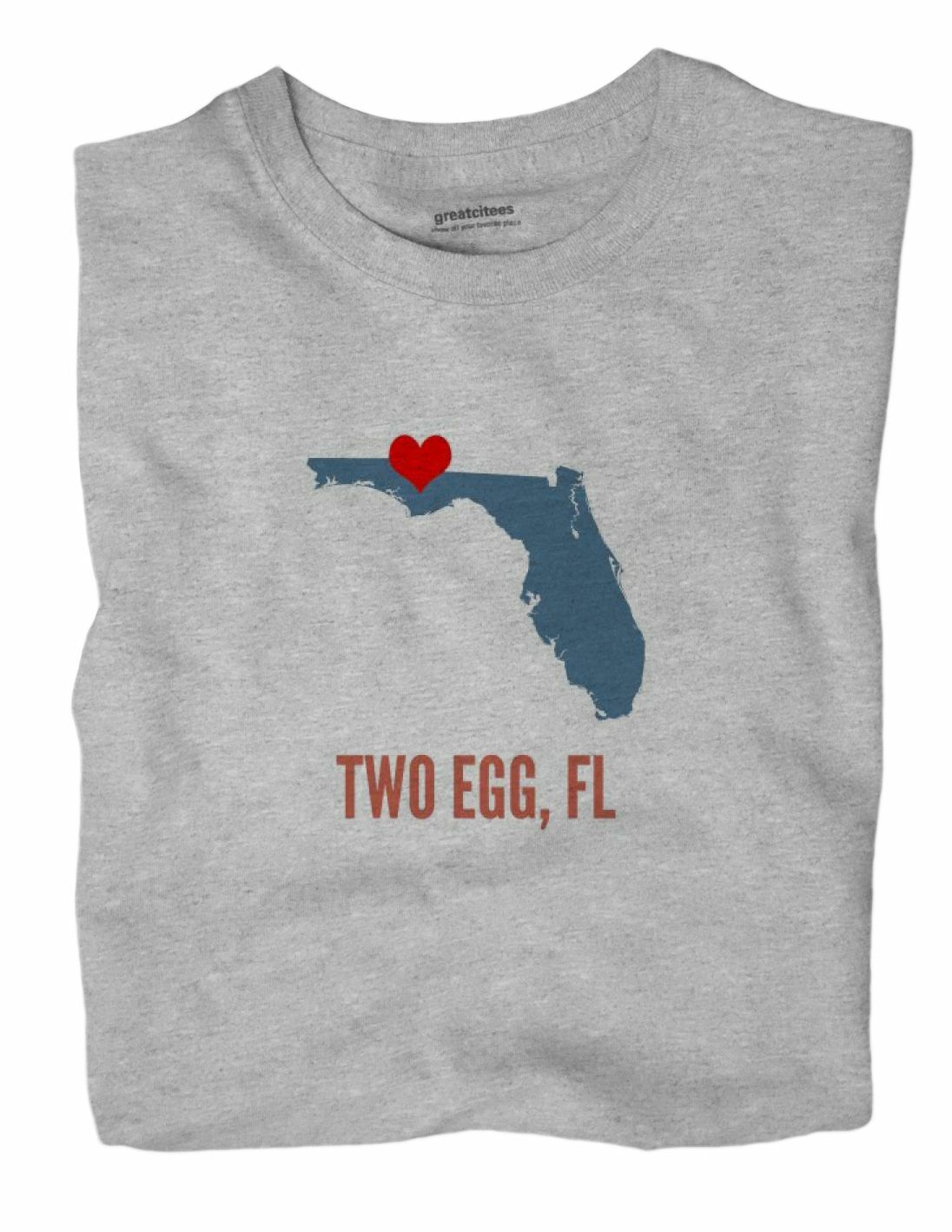 Two Egg Florida FL TShirt HEART eBay