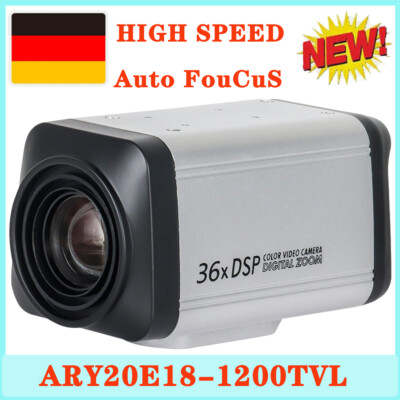 36x optischer Zoom DSP Autofokus CCTV 1/4  1200TVL Farb-Box-Kamera