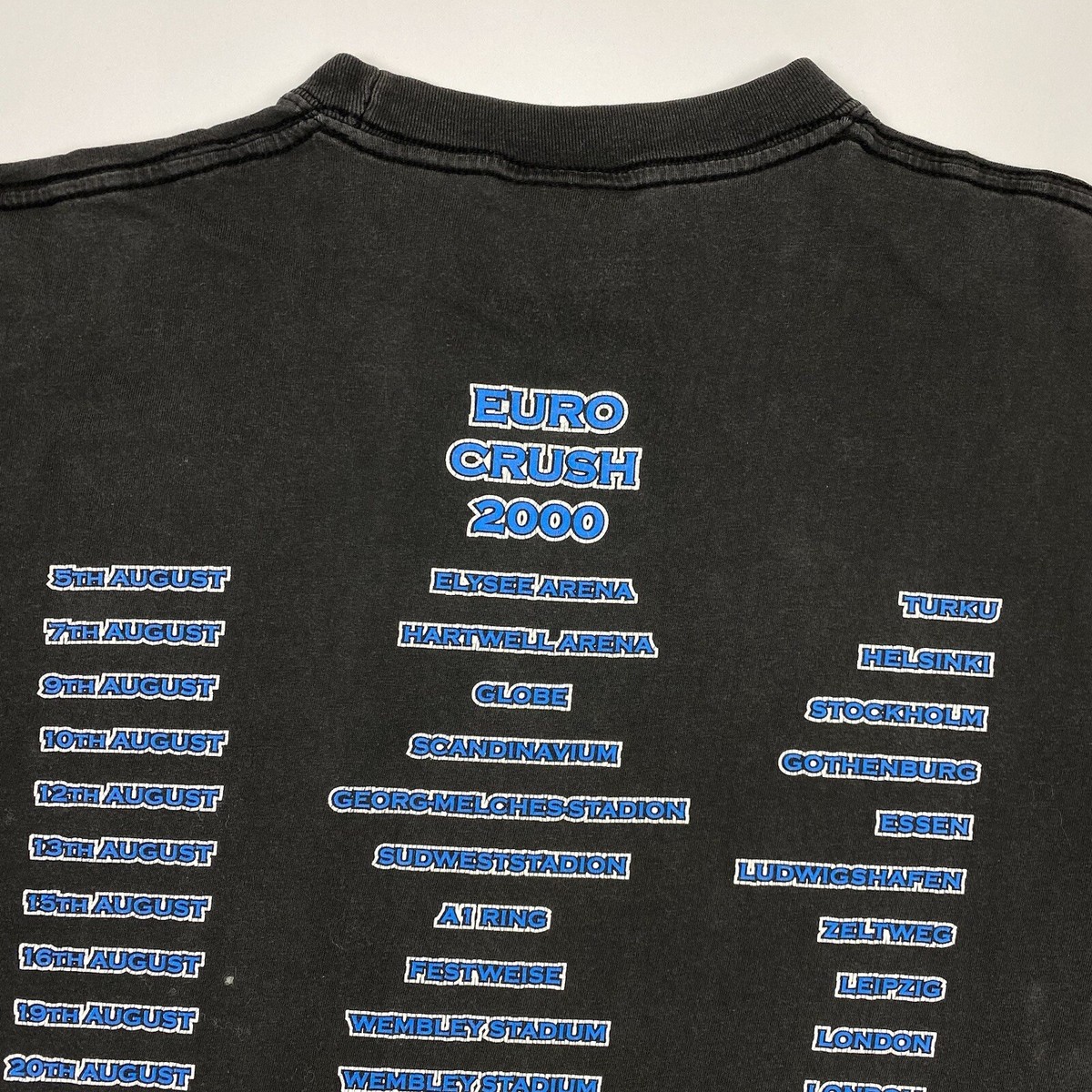 Vintage 2000 Bon Jovi Forever 'Euro Crush Tour' T-Shirt Redwood