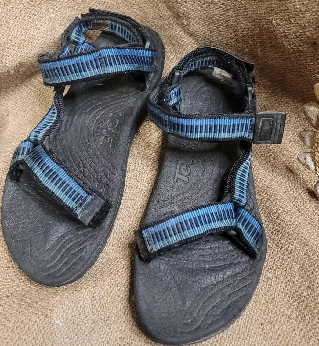 Badeværelse Rektangel grill Teva Terradactyl Adjustable Strap Sport Sandal Rubber Sole Blk/Blue Mens  Size 9 | eBay