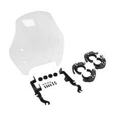 Front Clear Windshield & Clamp Fit For Harley...