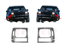 PER JEEP CHEROKEE 84-96 NUOVO TELAIO FARO ANTERIORE PER PITTURA SET COPPIA