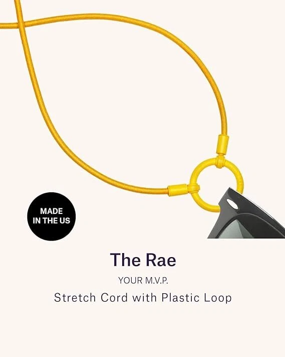 Soporte para collar de gafas LA LOOP The Rae 26" cordón elástico con bisagra giratoria de plástico Foto 4 de 4