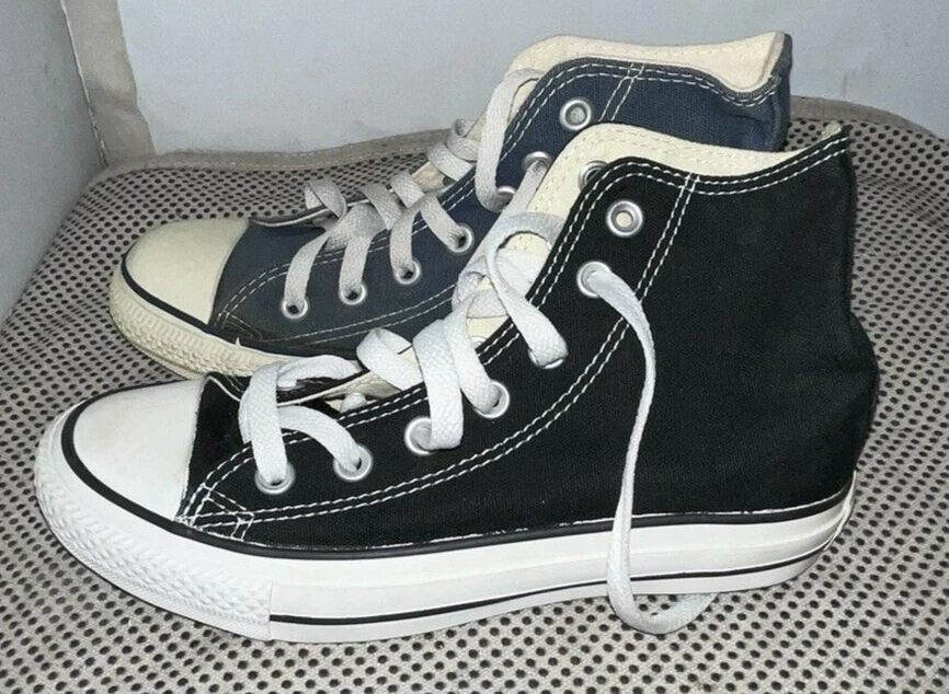 Vintage Converse Chuck Taylor Mix Matched color Sneakers blue black high