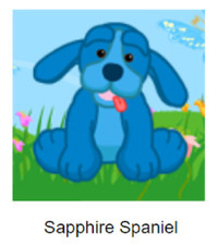 Webkinz Classic Sapphire Spaniel Code Only  messaged 